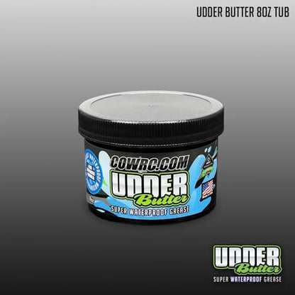 CowRC Udder Butter High Performance RC Grease, Super Waterproof Anti-Wear Lube for Gears, Axles, Bearings, Seals, Diffs & Transmissions, 8oz, Cow RC