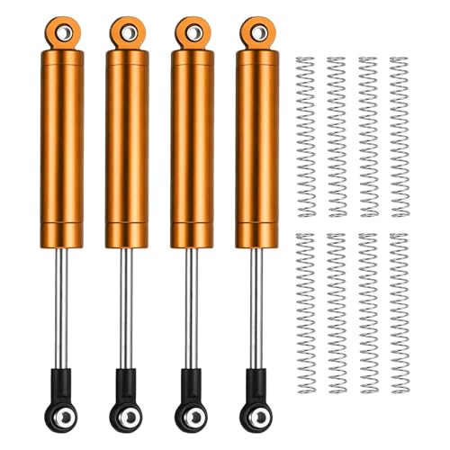 RC Shock Absorber (with Internal Spring Spare Springs), [for 1/10 RC Crawler ] - 83-111mm / Gold / 4 Pcs - color: Gold, size: 83-111mm