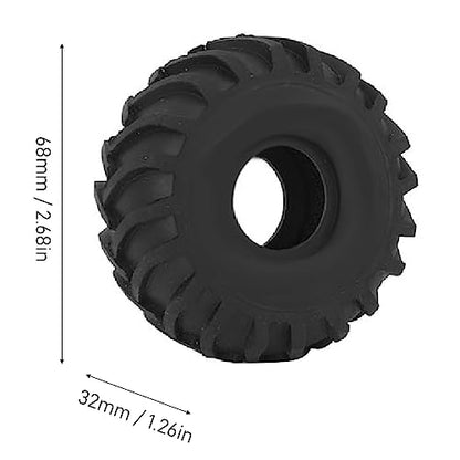 4PCS 1.0in Wheel Rubber Tires Anti Slip Better Grip RC Rubber Tyre for AXIAL SCX24 1/24 RC Crawler