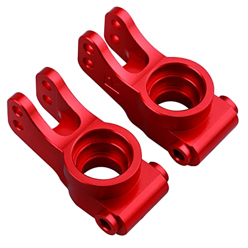 Aluminum Rear Hub Set for 1/10 Losi Tenacity All Replaces LOS234020: for Tenacity TT Pro 4WD SCT/DB Pro Lasernut U4 Upgrades (Red)