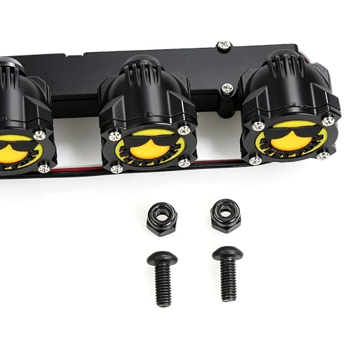 REDSPIDER RC Car LED Light Bar Kit, 145mm Roof Light Bar with 14 LED Beads for 1/10 1/8 RC Crawlers, RC Accessories Upgrades Parts for Axial SCX10 90046 Wraith Traxxas TRX4 TRX6 Redcat Gen8 (Style B)