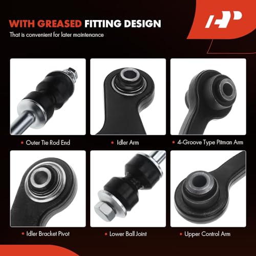 A-Premium Set of 4, Rear Upper Rearward Control Arm, Sway Bar Link | Compatible with Chevrolet Traverse 09-17, GMC Acadia 09-17, Acadia Limited 07-16, Buick Enclave 08-17, Saturn Outlook 07-10