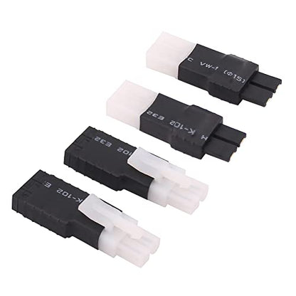 4pcs Compatible with TRX to Plug for Tamiya Male Female RC Connector Adapter(E45-4)