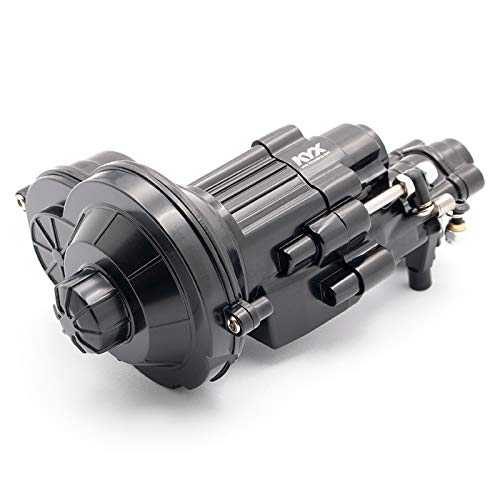 KYX Racing CNC Machined Metal Two-Speed Transmission Gearbox Upgrades Parts Accessories for 1/10 RC Crawler Car Axial SCX10 II 90046 SCX10.2