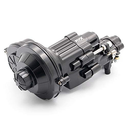 KYX Racing CNC Machined Metal Two-Speed Transmission Gearbox Upgrades Parts Accessories for 1/10 RC Crawler Car Axial SCX10 II 90046 SCX10.2