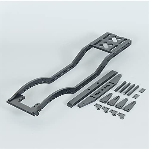 RC Repair Tool Metal Chassis Set Rails Frame with Shock Towers Leaf Springs Mounting Holes for 1/10 RC Crawler Axial SCX10 D90 TF2 B5 Upgrade