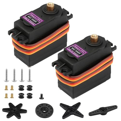Deegoo-FPV MG996R 55g Metal Gear Digital Servos, 2-Pack | High-torque 55g digital servos with metal gears for RC cars, boats, aircraft, robots and steering mechanisms. - style: MG996R-2pack