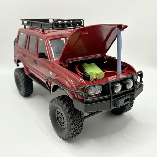 RC Crawler WPL C54-1 RC Truck 4x4 1/16 Scale Remote Control Rock Crawler | Off Road All Terrain Full Proportional 260 Motor Upgraded Chassis Hobby Car Adult 2 Batteries