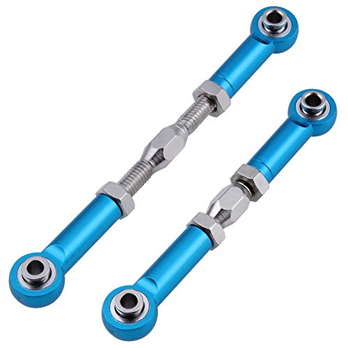 Hobbypark 6pcs 166617 Aluminum Turnbuckle w/machined Rod Ends Steering Linkage 166017 Blue for 1/10 Redcat Volcano EPX/Pro Upgrade Parts Monster Truck HSP Brontosaurus 94111