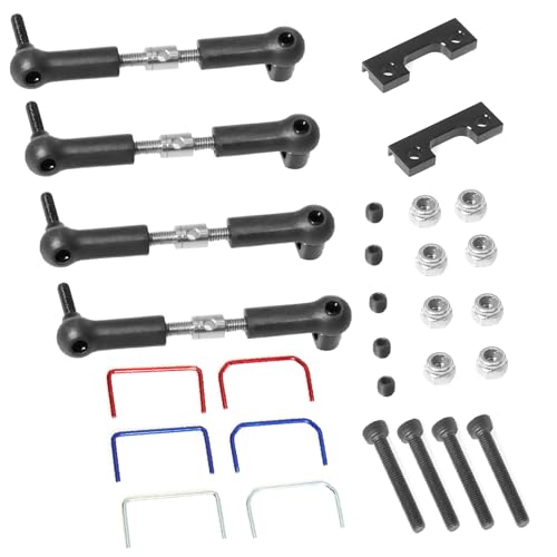 Front & Rear Sway Bar Kit Upgrade Parts for Traxxas E-Revo/Mini Slash 1/16 RC Car