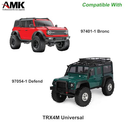 AMK Steel TRX4M Bevel Gear, Differential 12T-26T Underdrive 12T-22T Overdrive Diff Gears Ring Pinion Set for 1/18 RC Crawler TRX4M Upgrades