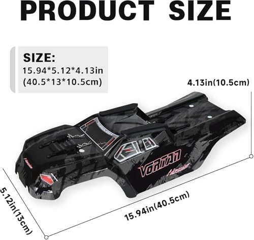 Hosim X25 Body Shell 1/8 Scale RC Car Spare Parts, Vortan RC Vehicle Bodies Accessories X25-CK01