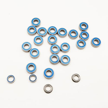 Ball Bearing Set 24pcs Chrome Steel Rubber Seals for 1/10 Tamiya MF-01X Upgrade Parts