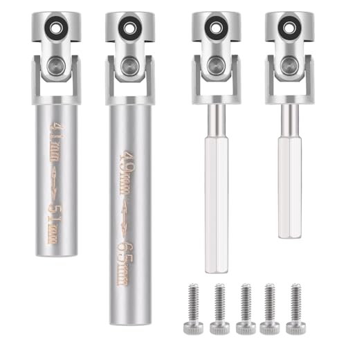 Que-T 2pcs/Set RC Driveshafts Stainless Steel Drive Shafts for RedCat 1/18 Ascent Rock Crawler