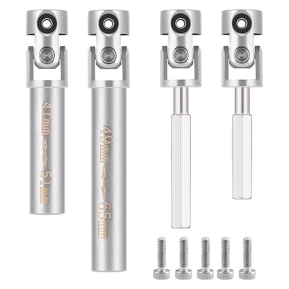 Que-T 2pcs/Set RC Driveshafts Stainless Steel Drive Shafts for RedCat 1/18 Ascent Rock Crawler