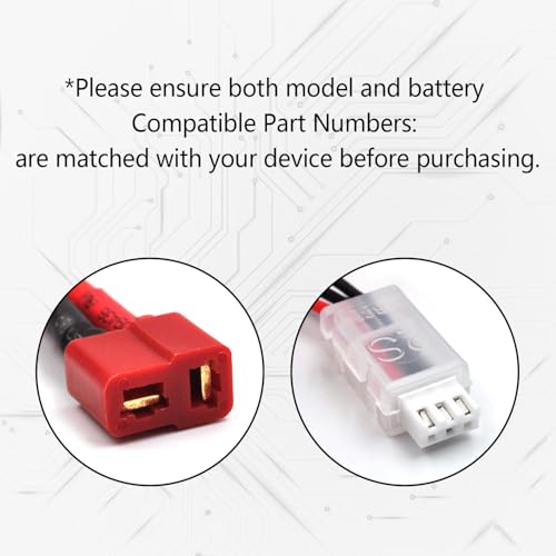 (2-Pack) 7.4V 2700mAh 20C Li-Po Battery for WLTOYS 12428, 12423, 12429 | 2S battery with T-Plug for compatible 1/12 RC cars; includes 2 balance chargers for convenient simultaneous charging.