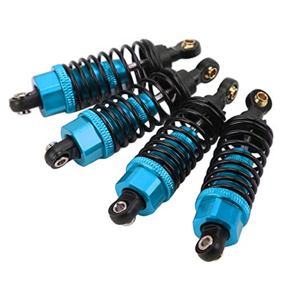 RC Shock Absorber, Aluminium Alloy RC Shock Damper Replacement Threaded Design Practical Accessory Stable and Smooth Damping for TT‑01 TT‑02 TA05 TL‑01 TA03 MF‑01X (Blue) - color: Blue