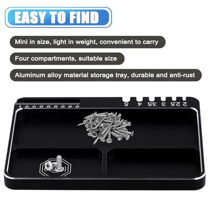 RC Car Truck Aluminum Alloy Magnetic Screw Tray Storage Container Ring Electronic Parts Screw Organizer Tray