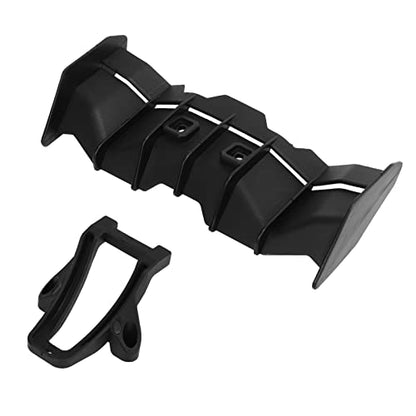RC Car Rear Wing, Lightweight Low Profile Tail Wing for 1/16 Scale RC Cars Black for Off-Road Racing High-Speed Driving and Hobbyist Use