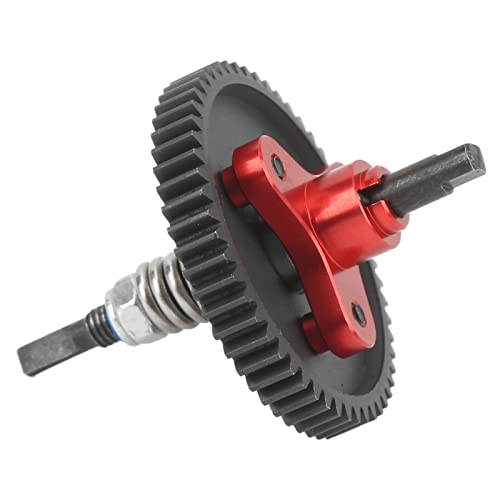 Generic 54T Differential Slipper Clutch Assembly for Slash 4x4 High Strength Aluminum Steel Upgrade Parts (Red) - color: Red