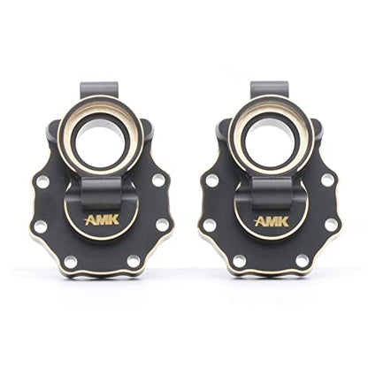 TRX4 Brass Caster Blocks C-Hubs Steering Knuckle Rear Axle Mount Housings Inner Brass Counter Weight for 1/10 RC Crawler TRX6 TRX4 Upgrade Parts (A 6-in-1)