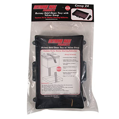 Extreme Max 3003.2803 Battery Tray Holder with Strap - Group 24