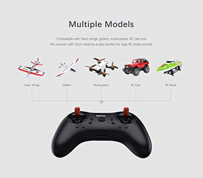 Radiolink T8S FHSS 8CH RC Handle Transmitter with R8FM R8EF 2.4GHz Receiver Support S-Bus PPM for RC Drone RC Boat Car (with R8EF Recevier)