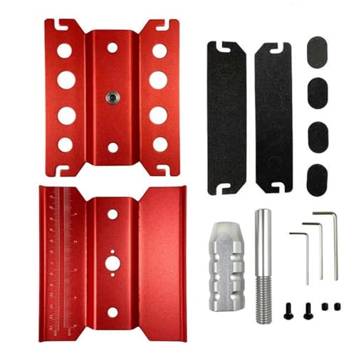 RC Repair Parts 1/5 1/7 1/8 1/10 1/16 1/24 RC Crawler for Buggy Cars Heightening Work Stand Assembly for Platform 360 Degree Rotate Repair Station Tool(Red) - size: Red