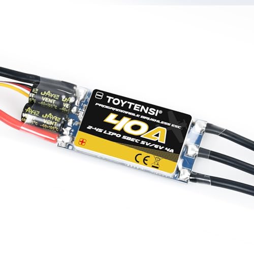 40A 2–4S RC Brushless Motor ESC for RC Plane & Airplane with 5V/6V 4A SBEC