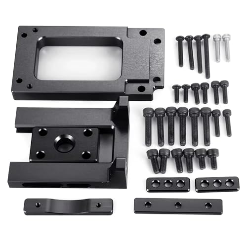 RC Car Upgrade Part For X-Maxx 8S 77086-4 1/5 Aluminum Alloy Motor For Seat Base Mount RC Crawler Car For Buggy Trucks Upgrade Replacements Parts(Black) - color: Black