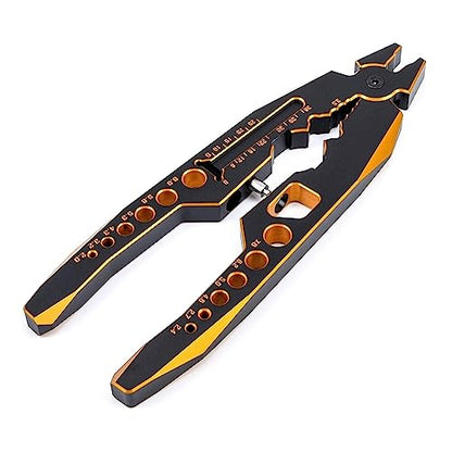 KingVal 4PCS Wrench 3.0/3.2/3.5/3.7/4.0/5.0/5.5/6.0mm Turnbuckle Nut Ball Joint Remover with Multifunction RC Shock Absorber Plier for RC Car Boat Model Repair Tool Kit