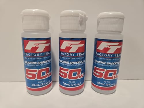 3 Pack 50WT Team Associated Silicone Shock Fluid Oil 50 Weight ARRMA LOSI HPI