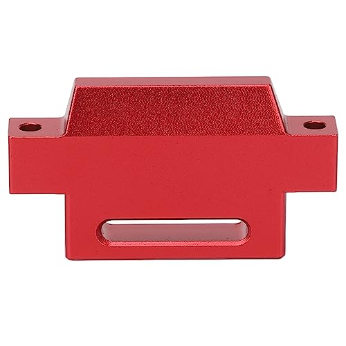 Tall Battery Holder Mount Hold Down for 1/10 Slash 2WD 5822 5822A Chassis, Aluminium Alloy RC Battery Mount Plate, Battery Holder Mount with Strap for 1/10 Slash (Red) - color: Red