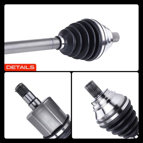 A-Premium Front Left Driver Side CV Axle Shaft Assembly | Compatible with Volkswagen Jetta 2005-2018, CC 2009, Golf 2013-2018, Passat 2006-2009, Golf SportWagen Rabbit, Auto Trans - style: Front Driver Side