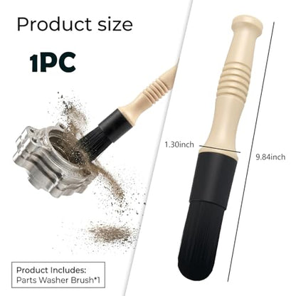 Car Parts Cleaning Brush,Long Handle & Stiff Bristles Parts Washer Brush for Daily Care,Versatile Car Detailing Brushes for Cleaning Wheel Bearing/Engine Part/Cars Interior Exterior