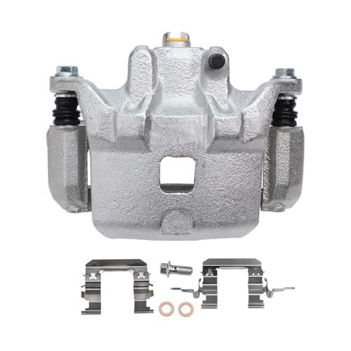 Detroit Axle - 2.5L Front Knuckles Brake Calipers for 2002-2006 | Nissan Altima 2003 2004 2005 Replacement Steering Knuckles and Wheel Bearing Hubs Assembly Disc Brake Calipers w/Brackets - size: 4BU50546/Kit