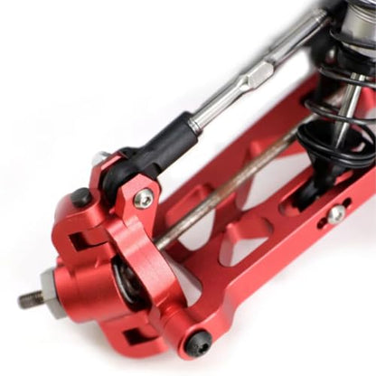RC Steering Knuckle Block for Losi Lasernut U4 1/10 Aluminum Alloy Front Steering Spindle Knuckle Steering Cup RC Car for Buggy Upgrade Accessories(Red) - size: Red