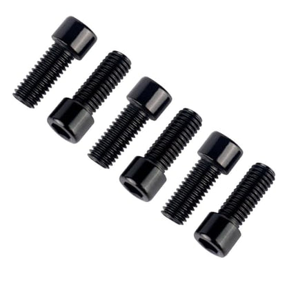 6Pcs Bike Screws M6x10 12 16 18 20 25 30 35mm Stainless Steel Socket Head Cap Allen Hex Bolt (Black, M6 x18mm) - color: Black, size: M6 x18mm