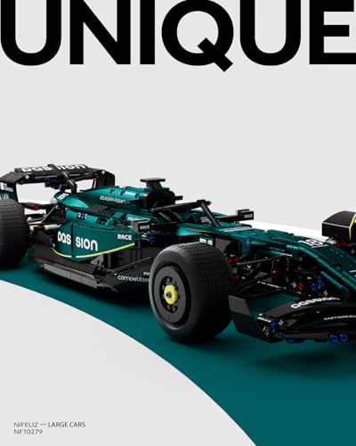 Nifeliz AM24 Formula 1 Racing Car Building Set, NF10279 | 1:8 Scale Collectible Set for Adults, Authentically Detailed Build and Display Model for Home or Office Décor