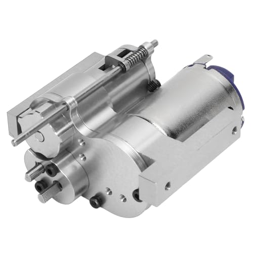 2 Speed Aluminum Gearbox, Metal Transmission Kit for WPL B16 B36 RC Crawler, Upgrade Parts for MN D90 D91 Off-Road Car - color: Silver