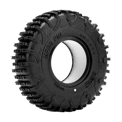 MEUS RACING 1.3 Tires - MS6 MPRO Pin Tires for TRX4M SCX24 FCX24 AX24 1/24 1/18 RC Crawler, 0.87/2.76/R1.3, #1302