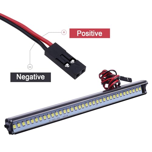 36 LED RC Light bar Roof LED Lamp Kit Headlights for TRX4 SCX10 & SCX10 II Traxxas Slash 2WD 4X4 Redcat Gen7 Gen 8 Crawler Car Truck (Type A)