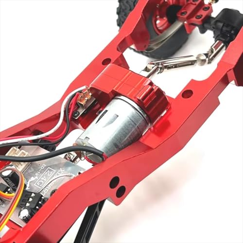 for MN78 for MN168 for MN99S MN82S LC79 1/12 Metal Transmission Metal Gearbox Gear Set RC for Rock Crawler Car Upgrade Part Accessories RC Car Parts(Red) - size: Red