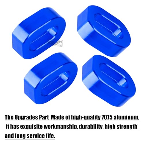 RC 7075 Aluminum Motor Mount Washers Shims Upgrades Part for 1/5 Scale TRX X-MAXX 6S 8S XRT 8S RC Car.Shims with Screws Hops Up,Navy Blue - color: Navy Blue(for 1/5)