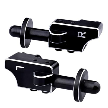 Aluminum Body Post Mounts & Body Post Set w/Body Clips Washers for Arrma Notorious 6S BLX, Front & Rear (Black)