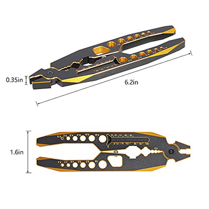 GLOBACT Multi RC Shock Absorber Pliers Tool for 1/10 1/8 Model Car | Fits 1/10 1/8 Slah Arrma Axial Losi Redcat HSP HPI