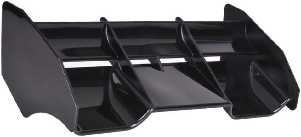 1/8 RC Car Rear Spoiler Tail Wing for 1:8 Scale RC Off Road Truck Buggy Racing Car (Black) - color: Black