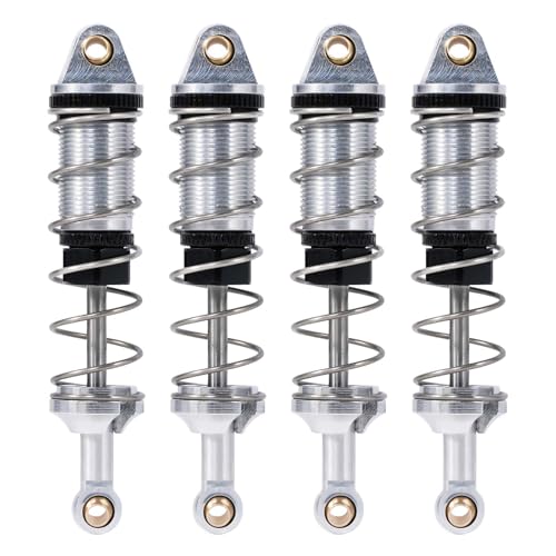 4PCs Aluminum Adjustable Hydraulic Spring Shock Absorbers RC Car Upgrade Modified Parts for 16101 16102 16103 1/16 RC Car Upgrade Parts Accessories