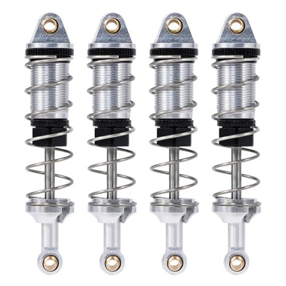 4PCs Aluminum Adjustable Hydraulic Spring Shock Absorbers RC Car Upgrade Modified Parts for 16101 16102 16103 1/16 RC Car Upgrade Parts Accessories