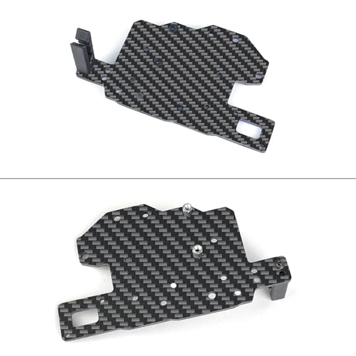 RC Car Carbon Fiber ESC Mounting Fixing Plate ESC Mount Plate ESC Bracket Mounting Bracket Upgrade Parts Compatible with Arrma Kraton 6S V4&V5 BLX Typhon 6S TLR 1/8 RC Car